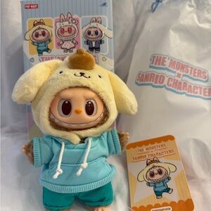 Pop Mart The Monsters x Sanrio Pompompurin Plush Pendant